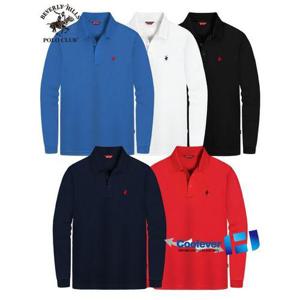 [비버리힐즈폴로클럽]남여공용 기능성 쿨에버 스판 긴팔 카라 티셔츠