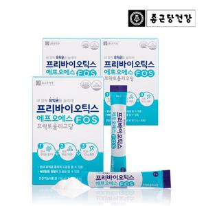 종근당건강 프리바이오틱스 FOS 프로바이오틱스 유산균 프락토올리고당 3박스 총90포 3개월분
