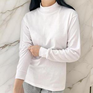 [옷자락]여자 흰티 데일리 겨울 레이어드 반목 티셔츠