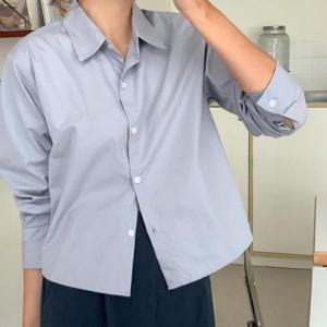 [옷자락]여자 코디 남방 클래식 롱슬리브 남방