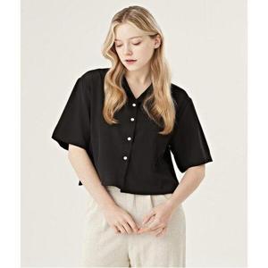 [나인식스뉴욕]베이직 카라 심플 여성 반팔 블라우스 (NO1BA026L0)