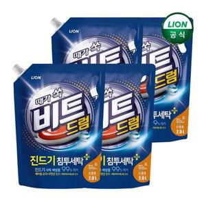 [비트]비트 액체 세탁세제 진드기 2L 리필 드럼용 x 4개