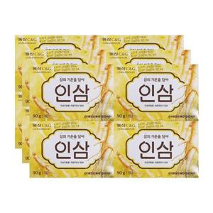 [해피바스]크리오 동산씨앤지 인삼비누 90g 4입 x3