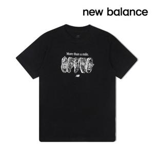 [뉴발란스]뉴발란스 반팔티셔츠 마일러 반팔티 남성 블랙 MT61778S-BK