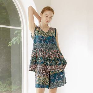 [라페어]아이리스 블루 인견 썸머 라운지웨어 LWKFAPJ0172-MT