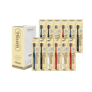 뷰센 더블와이드 칫솔 12개입 + 뷰센 H 프리미엄 미니치약(40g)
