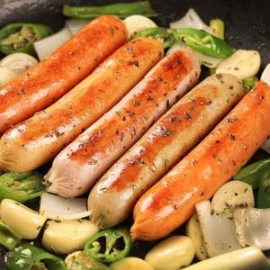 한돈 육즙가득 뽀득소시지 24개(4X6팩) 불갈비/고추/파프리카/치즈