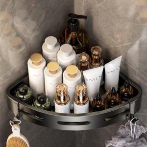 무타공 욕실 코너선반 블랙 화장실 WFLTM8T