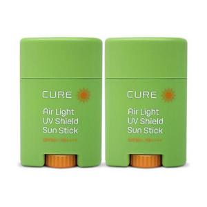 [김정문알로에]김정문알로에 큐어 에어라이트 유브이 쉴드 선스틱 20g(SPF50+) 2개 Ss (16279956)