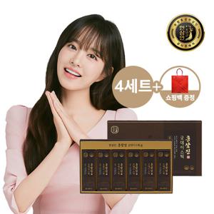 [4세트][농협홍삼 한삼인] 홍삼진 굿데이스틱 10mlx60포 (240일분) + 쇼핑백