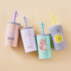 아소부 스테인레스 보온보냉 텀블러 미니시피 캐릭터 360ml