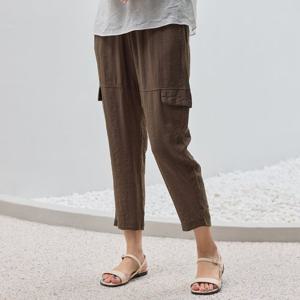 [우일인견] 가볍고 시원한 인견 링클 호박 카고팬츠