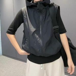 [모어오브]컬트 바람막이 조끼 후드 아우터