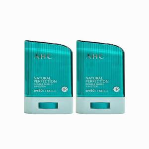 [AHC] 내추럴 퍼펙션 더블 쉴드 선스틱 14g (SPF 50+) 초록색 2개