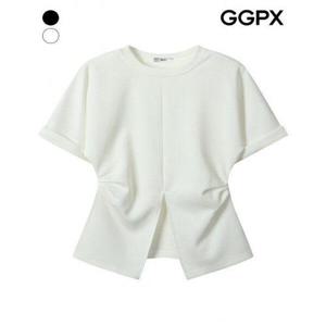 [GGPX]센터 슬릿 롤업 반팔 티셔츠 (GP3TS010F)
