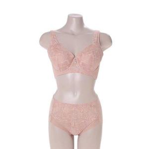 갤러리아_베이지 클래식 투톤 와이어기능브라 햄팬티셋트TEWBR815 TEWBP815