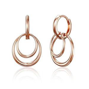 [끄란느] 14K GF 더블 링 원터치 볼드 귀걸이 C24EGF228