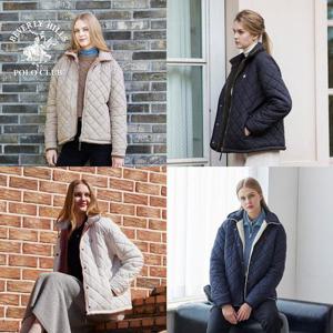 [비버리힐스폴로클럽]여성 퀄팅 리버시블 자켓