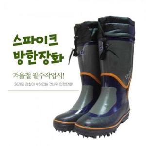 강철바닥 겨울철 갯바위 스파이크 방한장화 피싱부츠 WFIUKYR