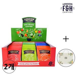 갤러리아_런던프룻 허브 과일차 8종10티 모음 2g 총80티백 x 2개 + 쇼핑백