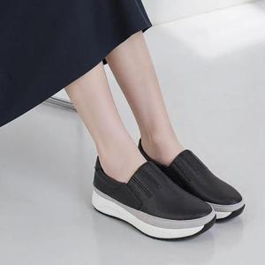 [슈즈원]S벨베로 여성 천연소가죽 슬립온 발편한 신발