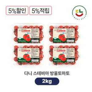 [다니] 세척 스테비아 대추 방울토마토 2kg (500gX4)