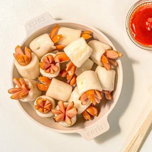 명인이만든 국내산 쌀떡 문어 모양 소떡 1kg X 2팩 (총 2kg)