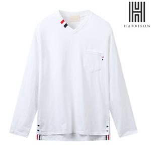 [해리슨] 포켓 브이넥 긴팔티 MD1189