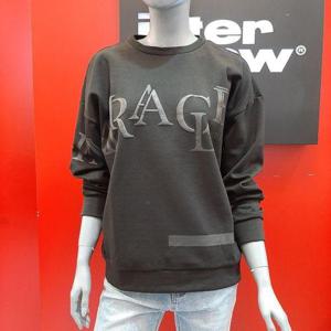 [인터크루](여성)  루즈핏 빅레터 맨투맨 SWITV4TM57ABK2