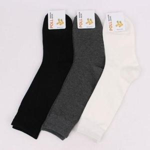 [에이치플러스몰]무지 롱 발목긴양말 하프삭스 5매