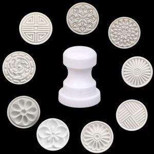 택1 떡틀 떡모양스템프 10종 떡살 떡도장 절편 떡만들 WD8FAA7