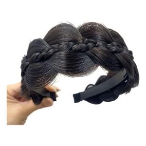 꽈배기 헤어밴드 여성용 가발 벼머리 스타일링 헤어 액세서리 WFLHD4D