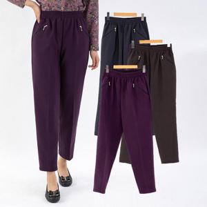 엄마옷 잔체크 밴딩 배기바지 613BNM736 중년여성/50대/60대/마담/빅사이즈/할머니옷