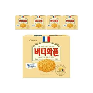[크라운제과]크라운 이즈니생메르 버터와플 316g 5개