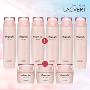 [라끄베르]라끄베르 콜라겐 플러스 기초 완벽 3세트 (스킨3+로션3+크림3)