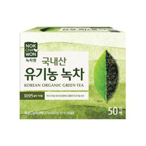 [녹차원] 유기농 순수녹차 50티백 (국내산100%)