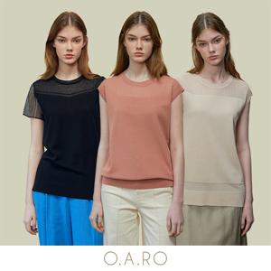 [오아로] 24SS 인견 블렌디드 썸머 쿨 시어 니트 3종