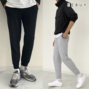 이지바이 인앤아웃 남성 춘추용 면 쭈리 스포츠 제육복 런닝 조거 트레이닝 밴딩 바지(ST33LP072M)