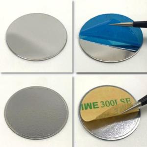 [VCL84960]붙이는철판 스티커 자석용 얇은 붙이는 10개 4cm