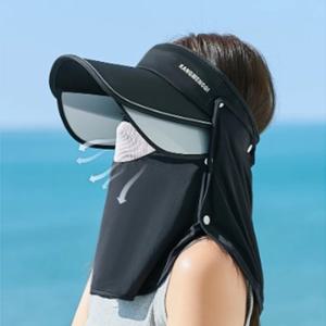 [남여공용] 날개형 썬캡+탈부착 쿨링마스크 케이프 에어매쉬(자외선차단/여름모자)