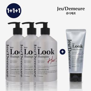 [쥬디메르] 더미셔틀 헤어룩 리버스에이징 탈모 샴푸 500ml X 3개 + 실키 세럼 100ml 증정