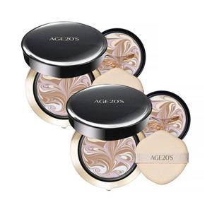 [에이지투웨니스]에이지20s 시그니처 에센스 팩트 마스터 더블커버 본품+리필 x2개