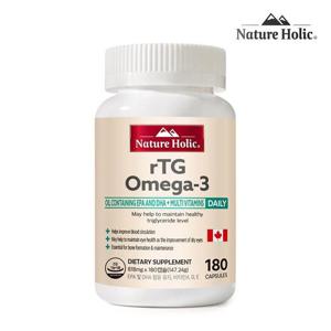 네이처홀릭 캐나다 rTG 오메가3 1병 180캡슐 6개월분
