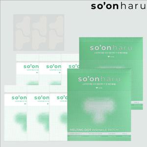 (주름탄력패치)소온하루 멜팅 도트 링클 미간 패치 2박스 총 108피스