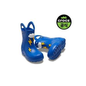 [크록스]본사 공식 키즈 핸들잇 라이트닝볼트 레인부츠 BBO (25SKBT211119)