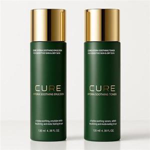 [웰빙창고] 김정문알로에 큐어 하이드라 수딩 토너+에멀젼 130ml