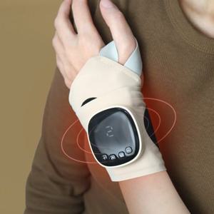 비타그램 힐링펄스 손목 마사지기 온열 EMS 저주파 마사지 보호대 안마기 (베이지)