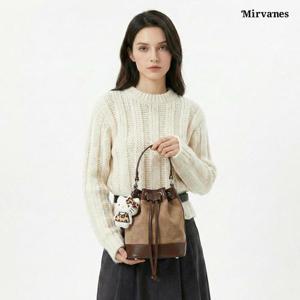 미르바네스 미니 복조리 버킷백 크로스 토트 겸용 데일리백 1610 (키링포함)