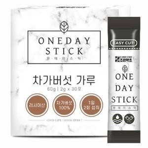 [조은약초]차가버섯 가루 스틱 30포 x 2g x 1박스구성 (총 60g)