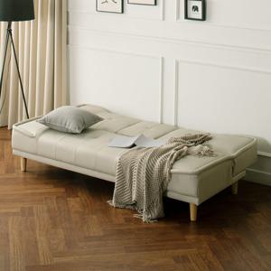 [무료배송]씨어터 컵홀더 3인용소파베드 에어레더